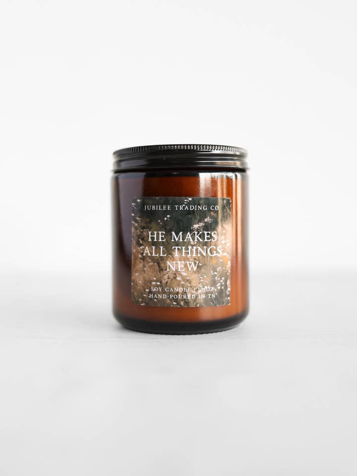 "Han gør alle ting nye" lys for engroshandel hos Jubilee Trading Co. | Ethical Trade Decor + Accessories