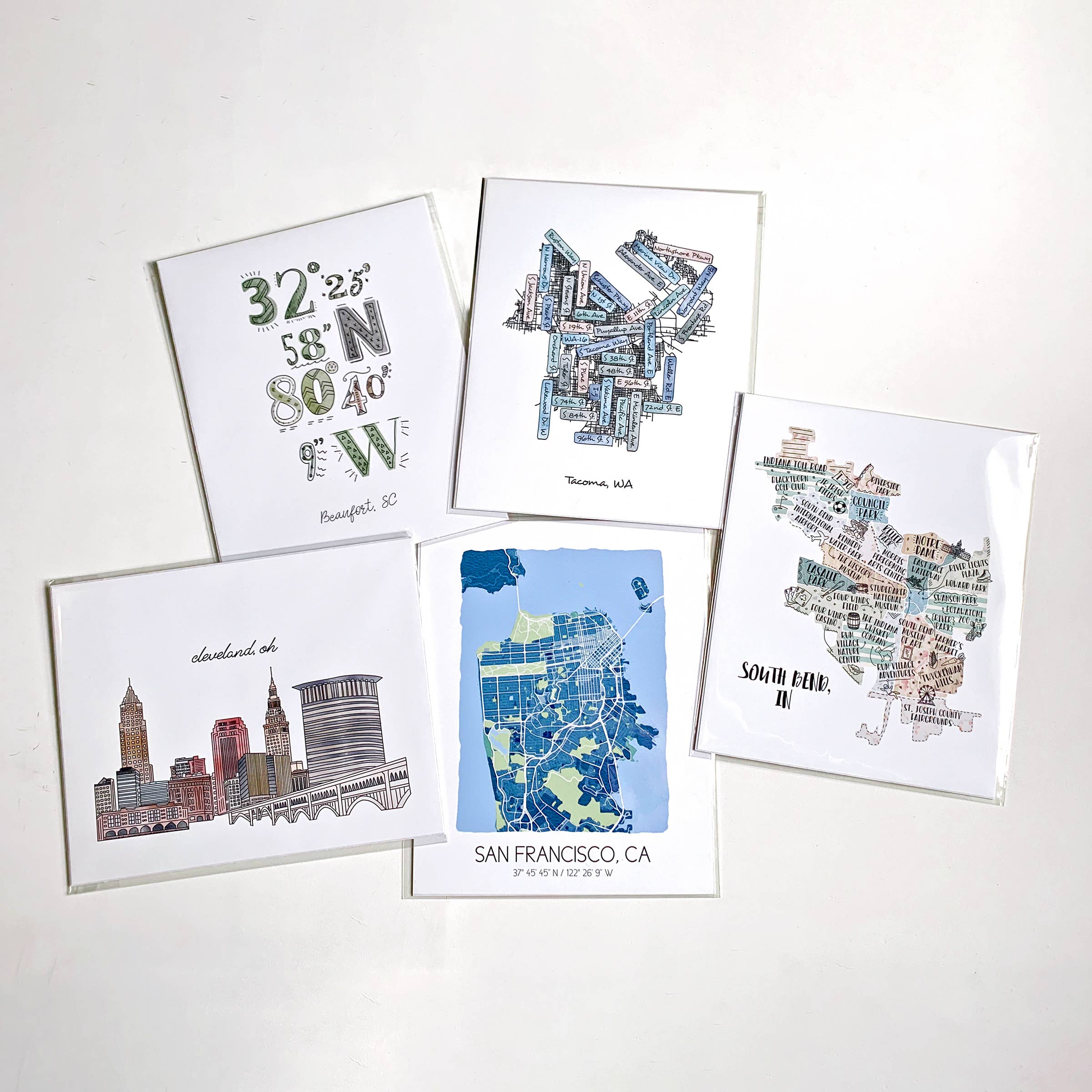 Sparks House Co. - Wholesale Art Print - Altadena California street map print, street names poster10