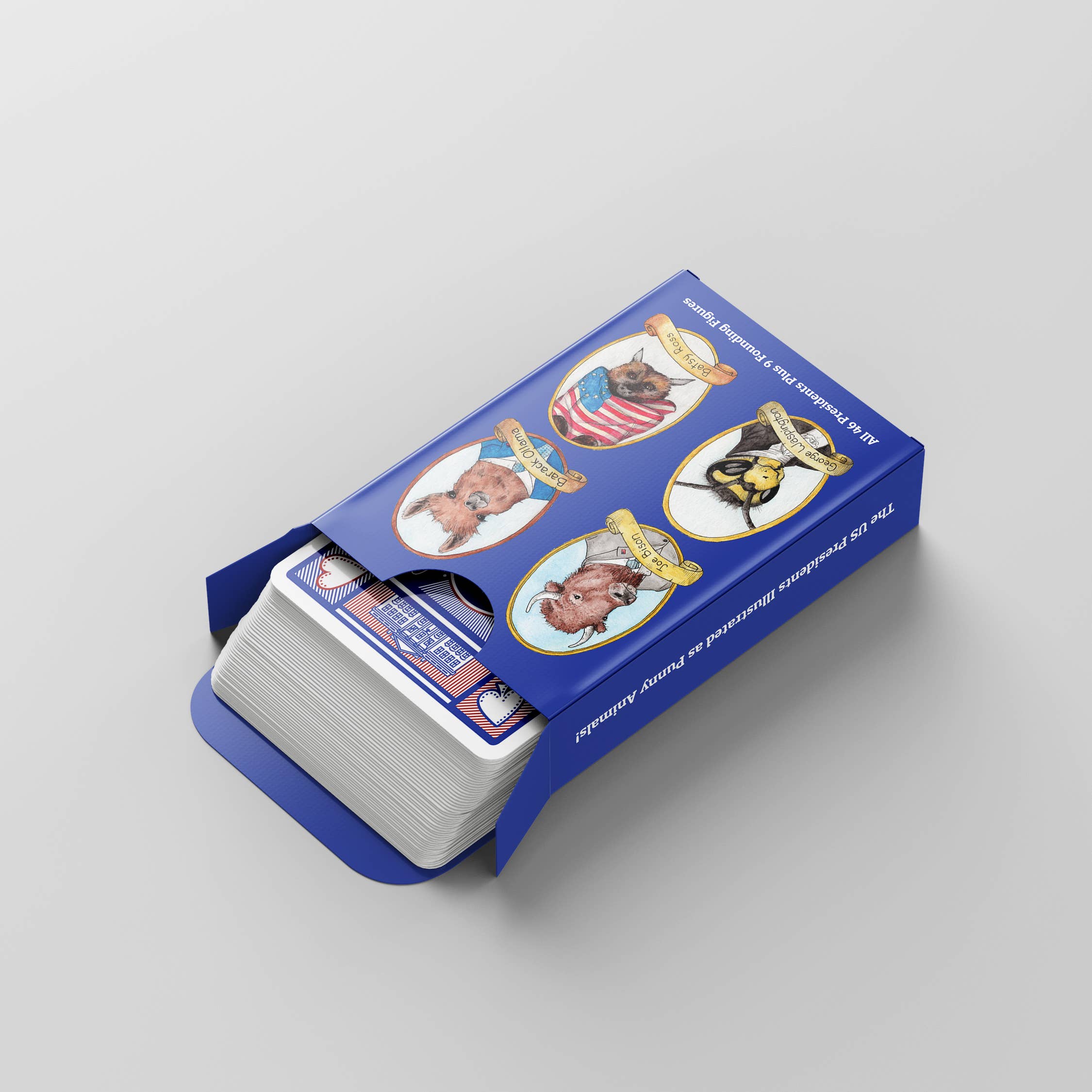 Ah Ha Brands - Wholesale Playing Cards - PreZOOdents Punny Animal President Playing Cards4