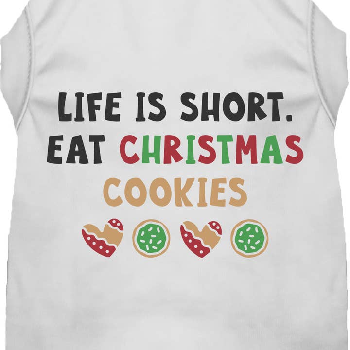 Eat Christmas Cookies Pet Shirt for wholesale by As You Wish Apparel