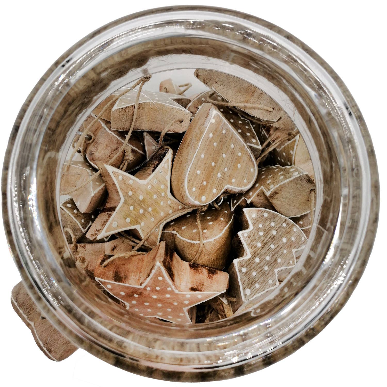 Mea-Living - Wholesale Holiday Nutcracker - Glass with small wooden pendants1