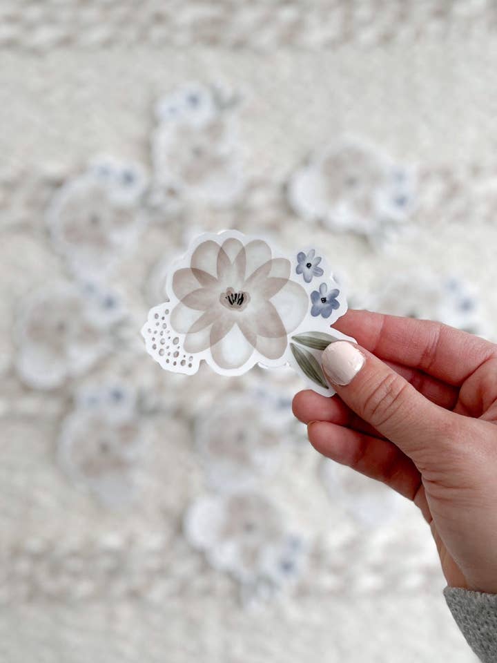 Watercolor Wildflowers Sticker for wholesale by Oliva Roots