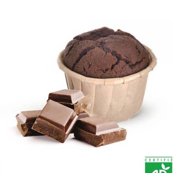 Organic Dark Chocolate Muffin 55g for wholesale by Terra Ceres