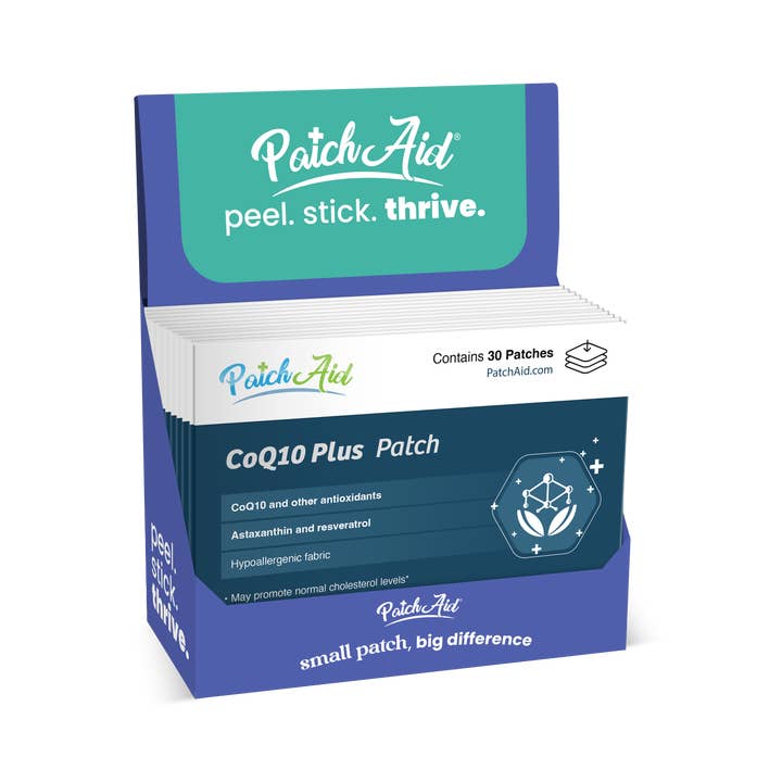 PatchAid - Wholesale Oral supplement/vitamin - CoQ10 Plus Patch - Heart Health & Energy Support