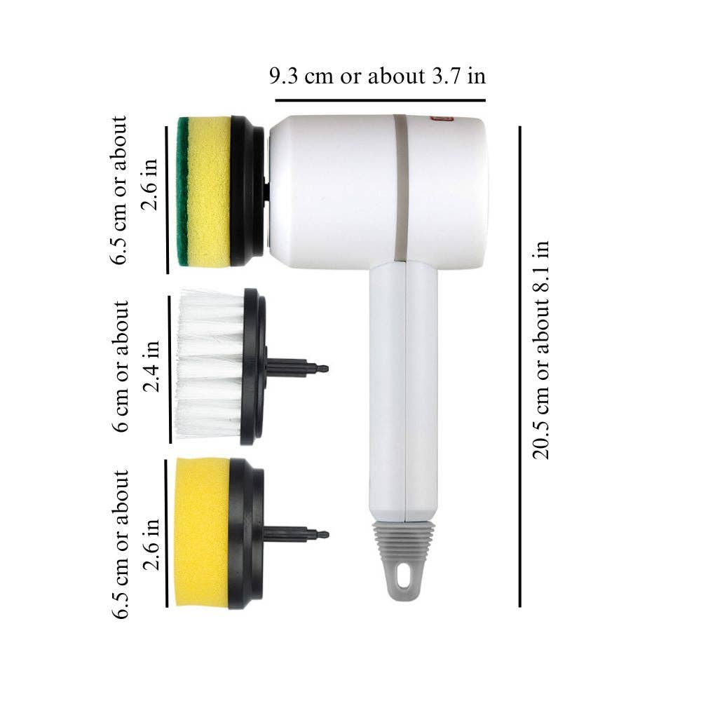 Moderny – Engroshandel Rengøringsbørste – Elektrisk skrubber børste6