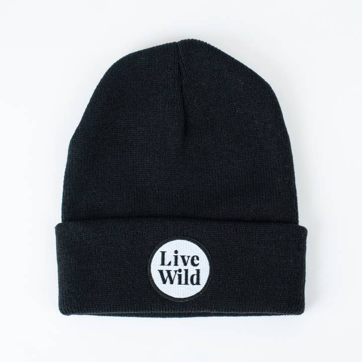 Seaslope - Wholesale Beanie - Unisex - Live Wild Jet Youth/Adult Beanie Fits Ages 5+1