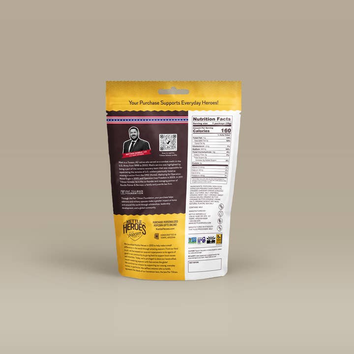 Kettle Heroes Artisan Popcorn – Pipocas por atacado – Pipoca de queijo cheddar branco envelhecido - pacote de lanches1