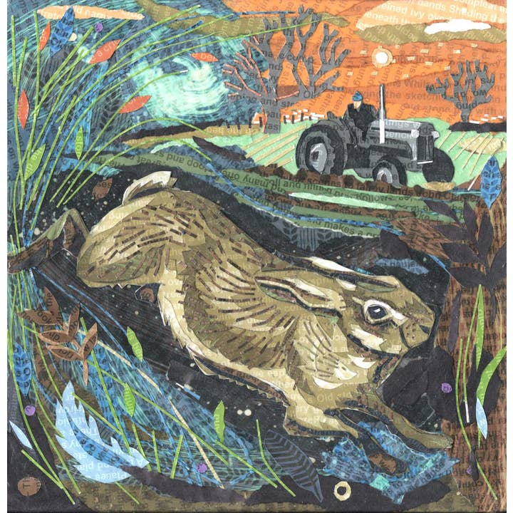 Hare Throw Daylight Fears Away – Square Card 148mm, 6 Pack for wholesale by Jamie Poole
