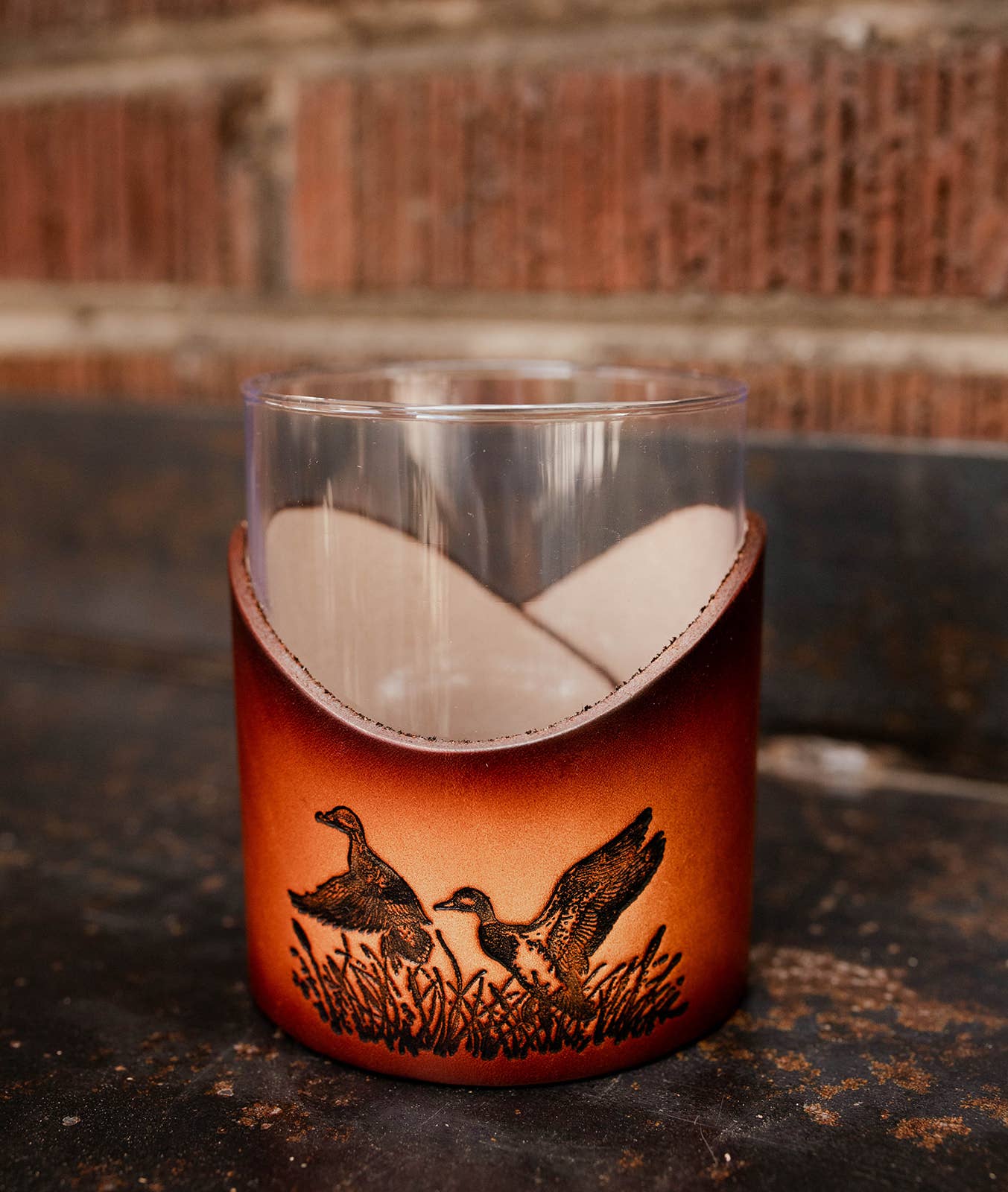 Lindy Leather – Copo de coquetel/álcool por atacado – Pele Rocks Vidro - Barware Leve Mancha Artesanal22