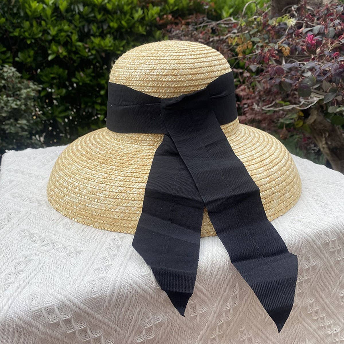 ACCITY - Wholesale Straw Hat - Women's - LARGE BRIM STRAW HATS FOR WOMENS BEACHWEAR_CWAH11577