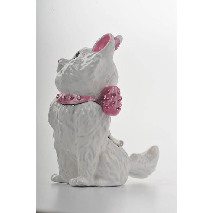 Furr-Baby Gifts - Wholesale Decorative Tabletop Object - White and Pink Cat2