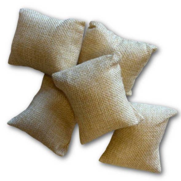 Coussin à bijoux en lin Pk5 pour la vente par Crystal Magick Wholesale Ltd