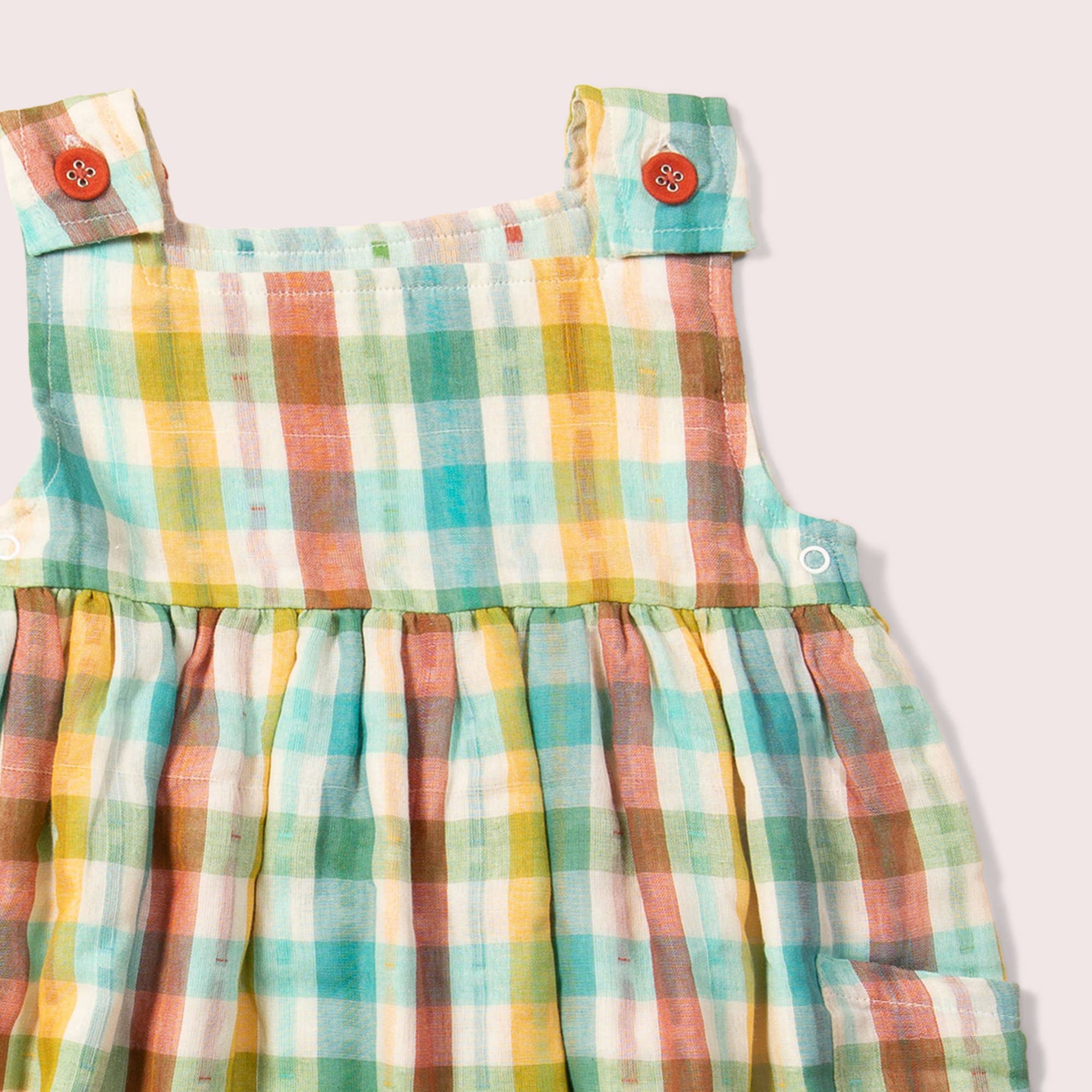 Rainbow Reversible Pinny Dress for wholesale on Faire4