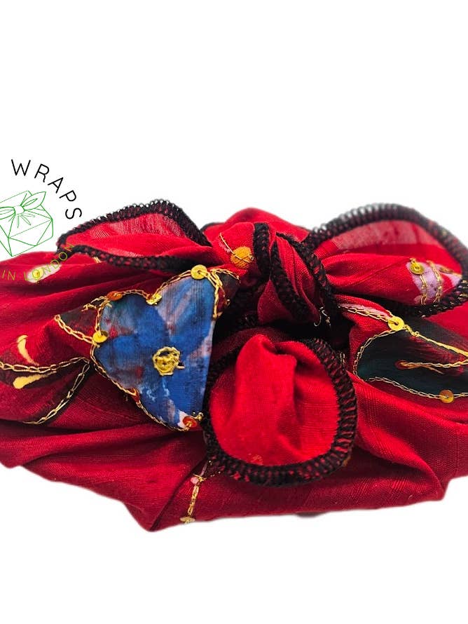 Sequin Bloom/Sustainable Gift Wrap/Elegant & Zero Waste Wrap for wholesale by Eazywraps