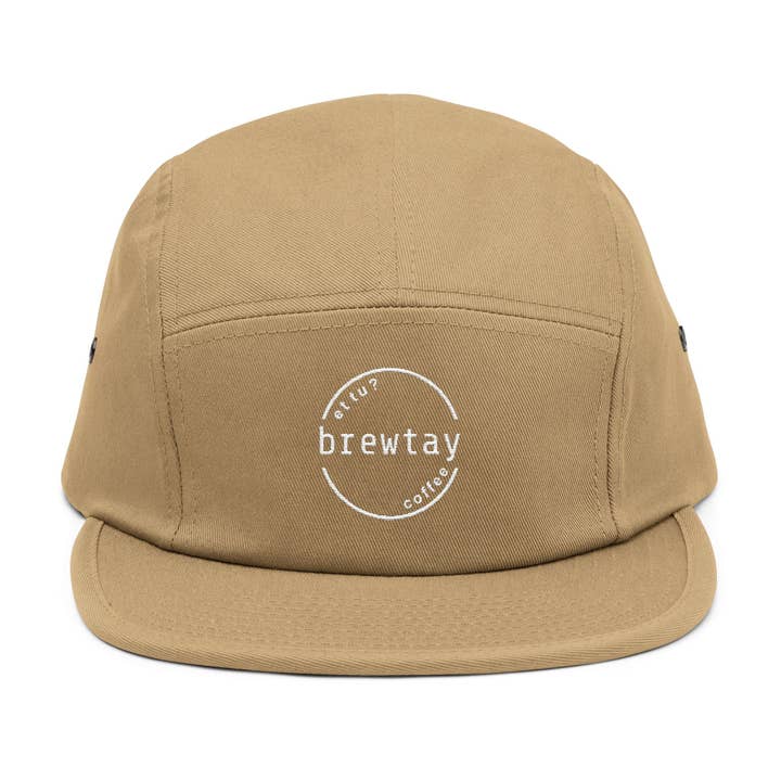 Logo 5 Panel Cap for wholesale by Brewtay Coffee