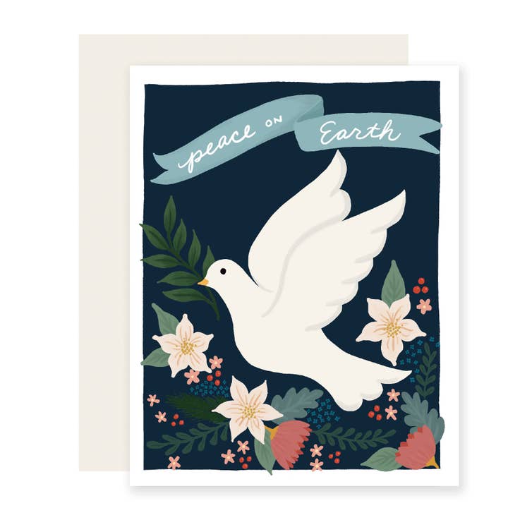 Peace Floral Dove for wholesale by Slightly Stationery