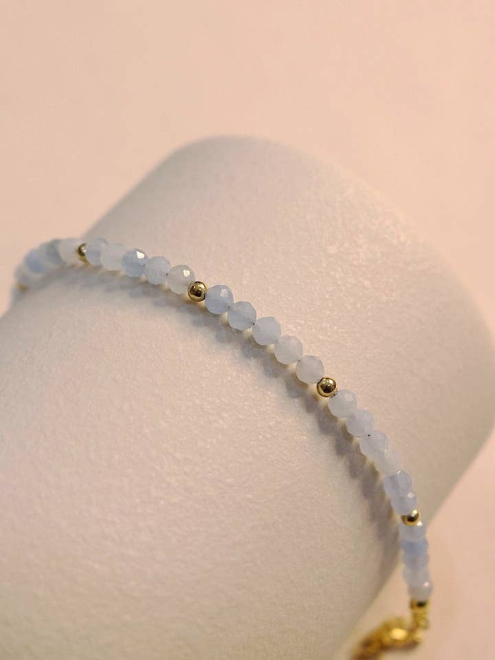 Sea Breeze Aquamarine Bracelet for wholesale by KAE BY KIRTY