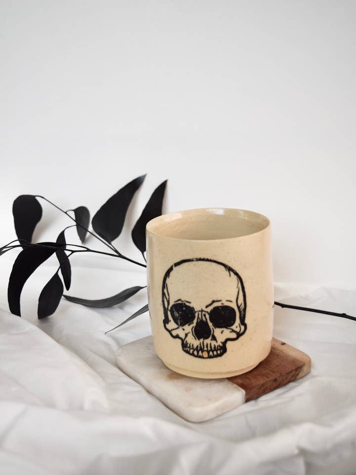 Skull Tumbler for wholesale by Svona Studio