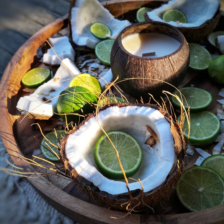 Coconut Bowls - Venta al por mayor Velas en tarros - Coconut Candle - Coconut Lime