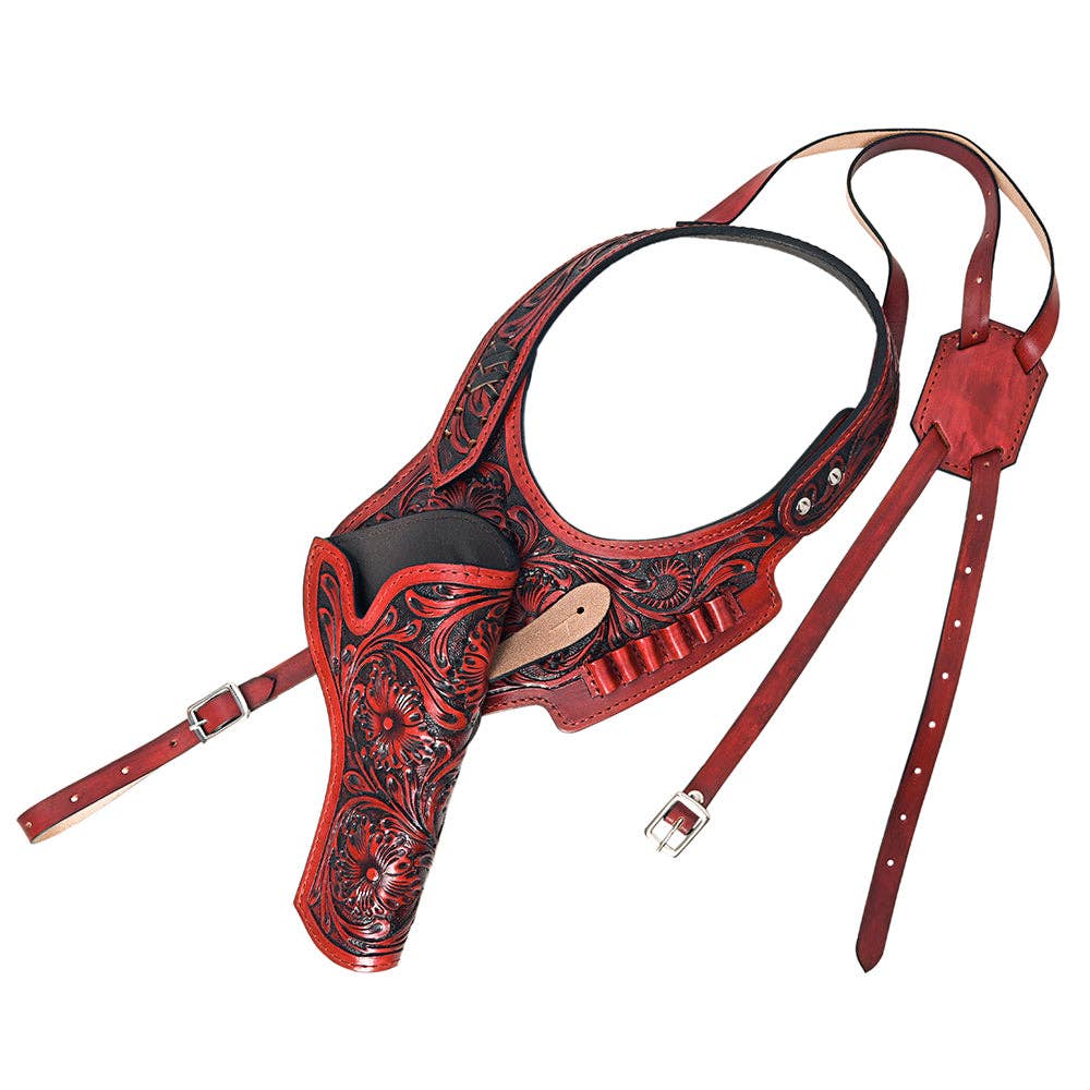 HILASON - Wholesale Horseback Riding Gear - Hilason Western Leather Shoulder Rig Gun Holster 44/45 Caliber2