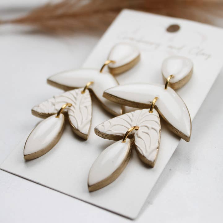 Bone, Gold outline Stack voor wholesale door Cranberry and Co