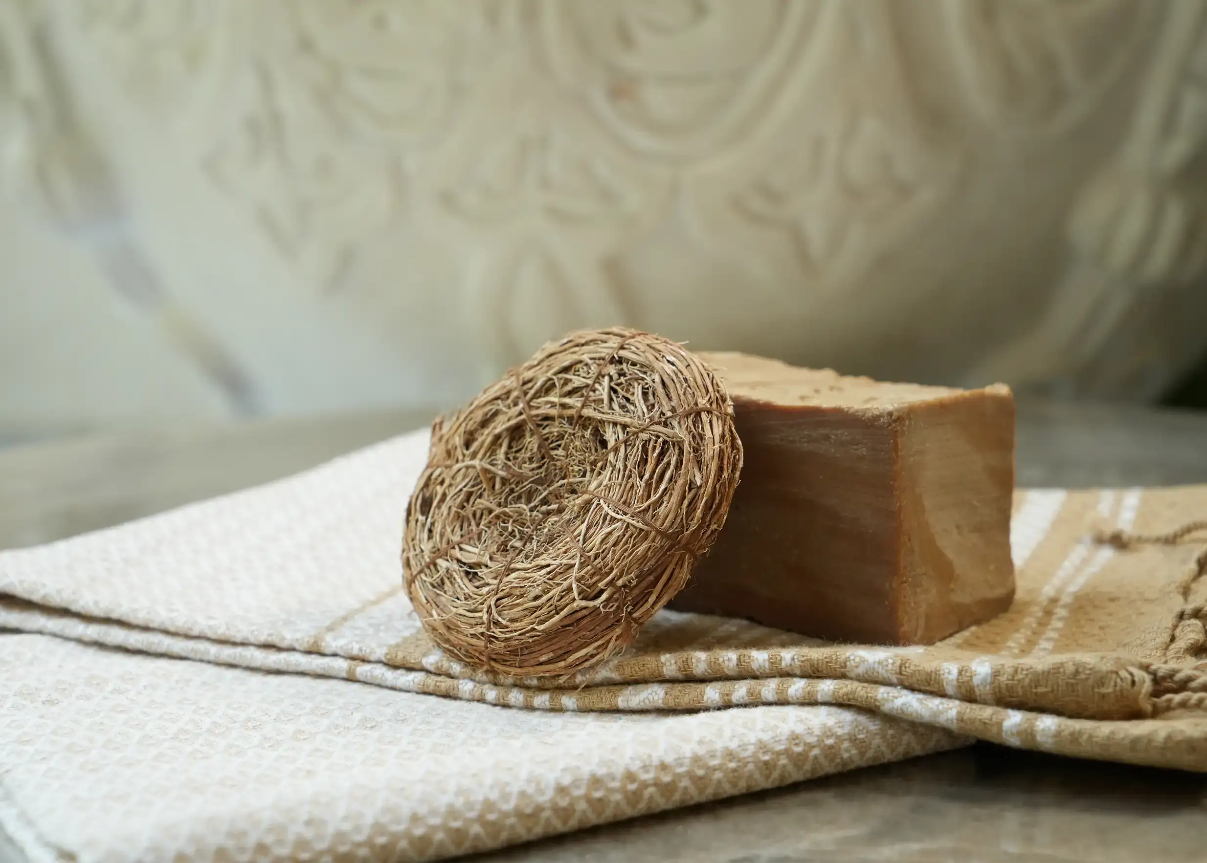 Karawan Authentic - Vente Luffa - FLEUR DE DOUCHE - VETIVER1