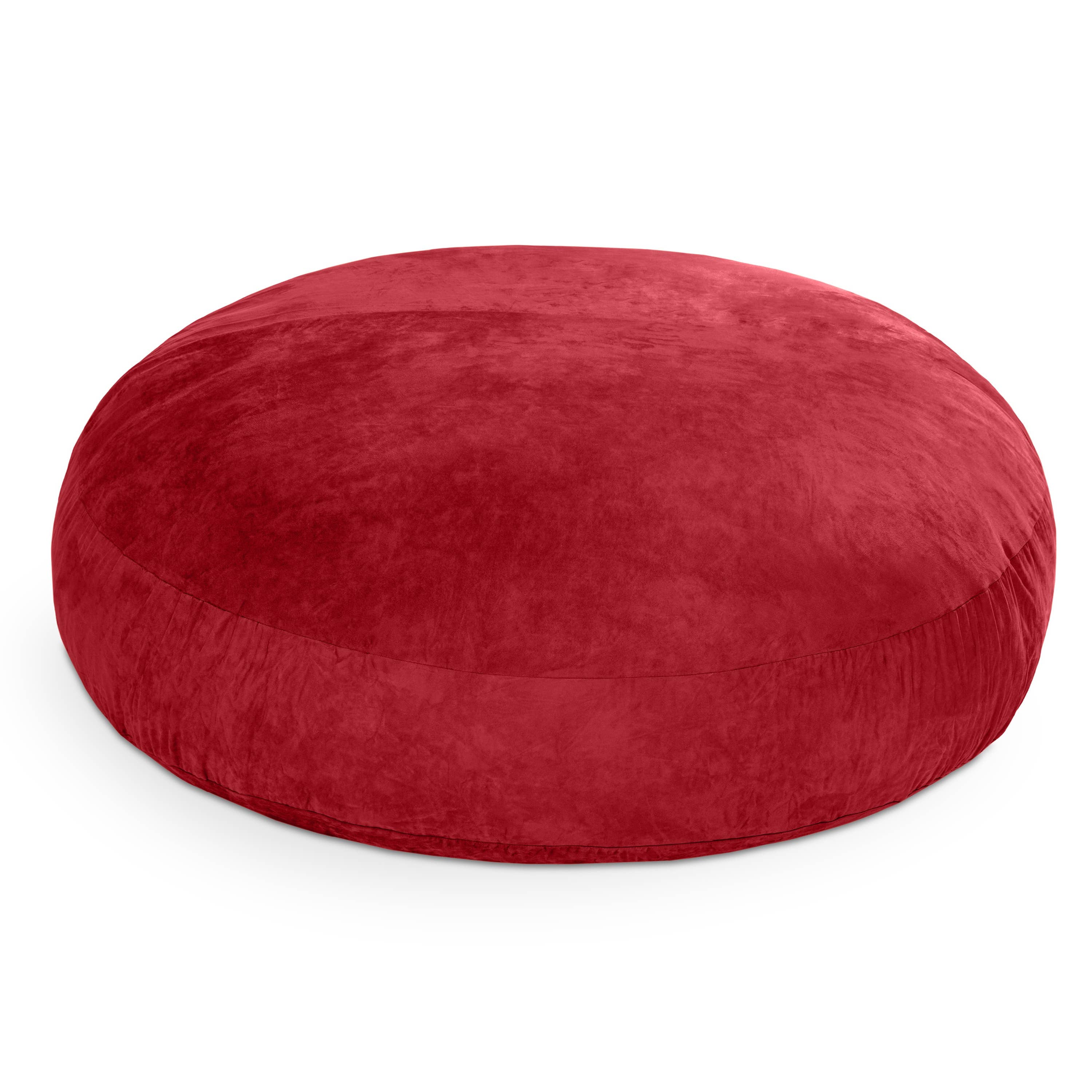 HomeRoots - Wholesale Chair - 72" Cinnabar Microsuede Bean Bag Chair4