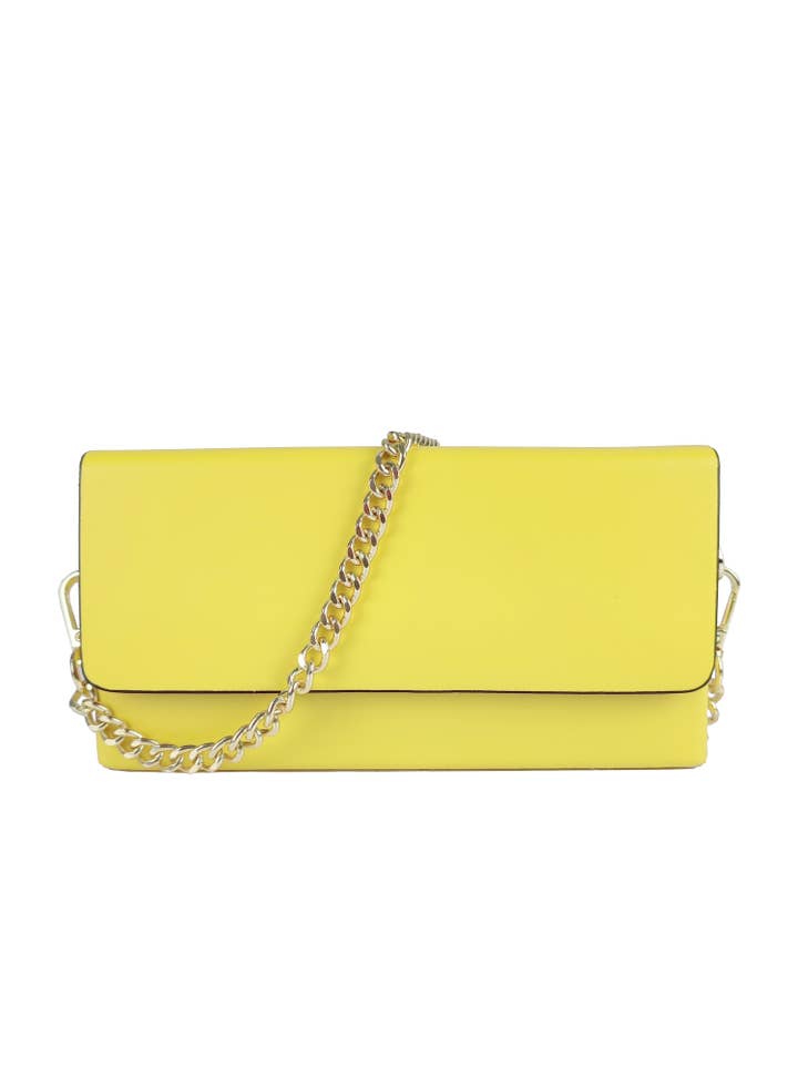 Pochette in pelle con manico a catena per la vendita all'ingrosso da parte di Florence Leather