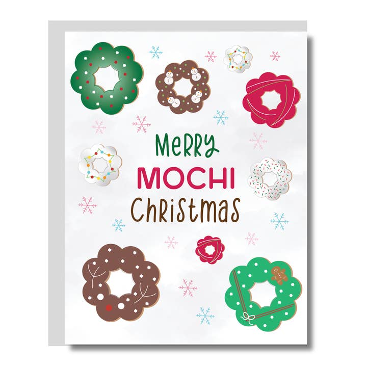 Dumplings and Us - Wholesale Christmas Card - Christmas Card Mochi Donuts1