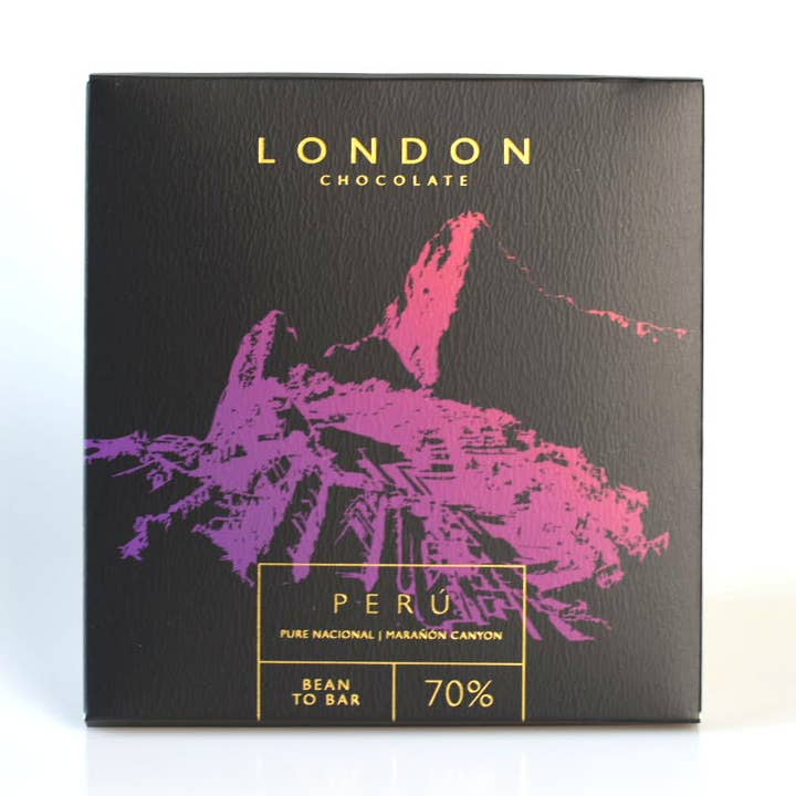 Peru Pure National Cacao Chocolate Bar for wholesale by London Chocolate