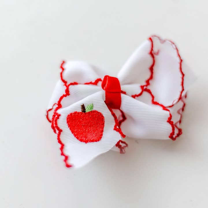 Cute to the Core Hair Bow for wholesale by Cheeky Plum