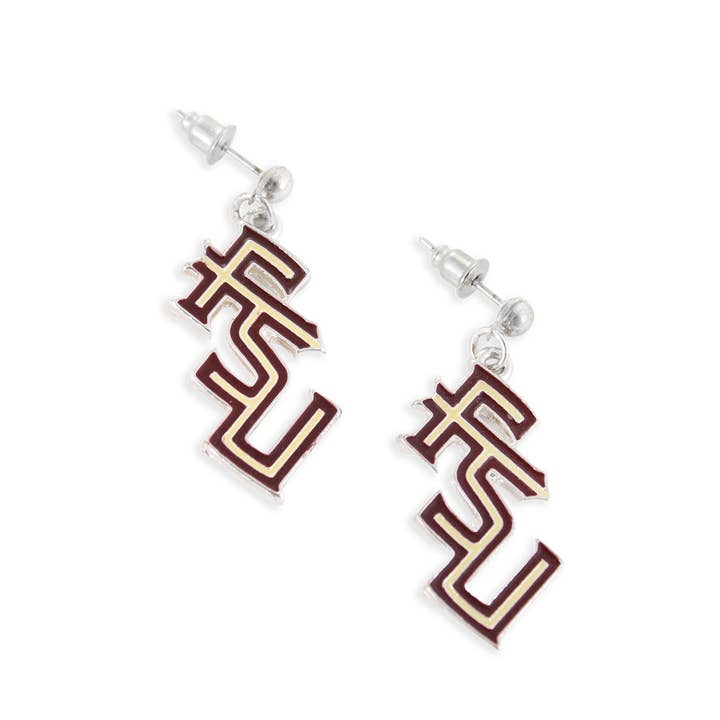 Seasons Jewelry - Wholesale Dangle Earrings - Florida State Enamel Earrings1