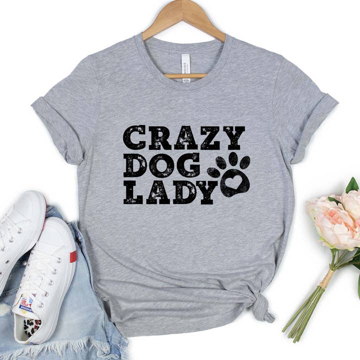 Camisa Crazy Dog Lady para venta al por mayor de Daily Prints