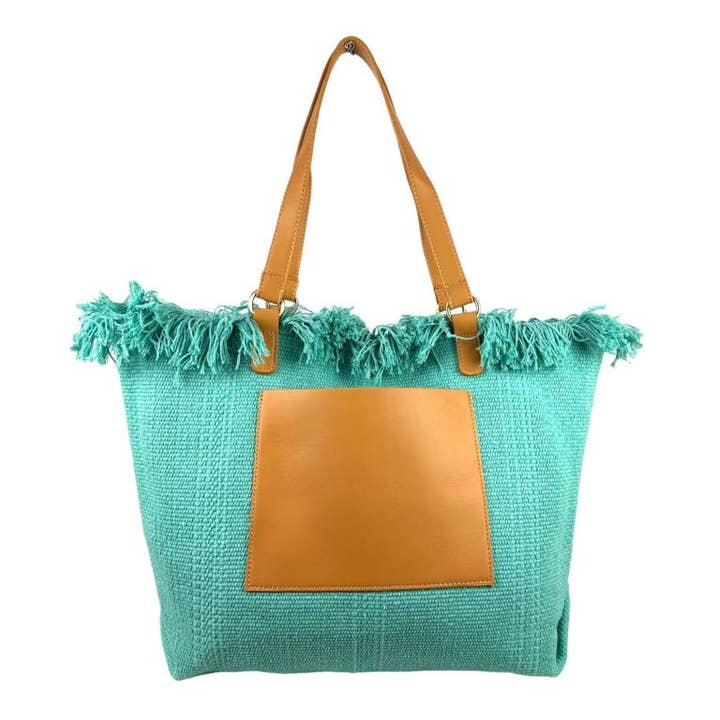 Women's Synthetic Shopper Bag with Front Compartment for wholesale by Chenson & Gorett