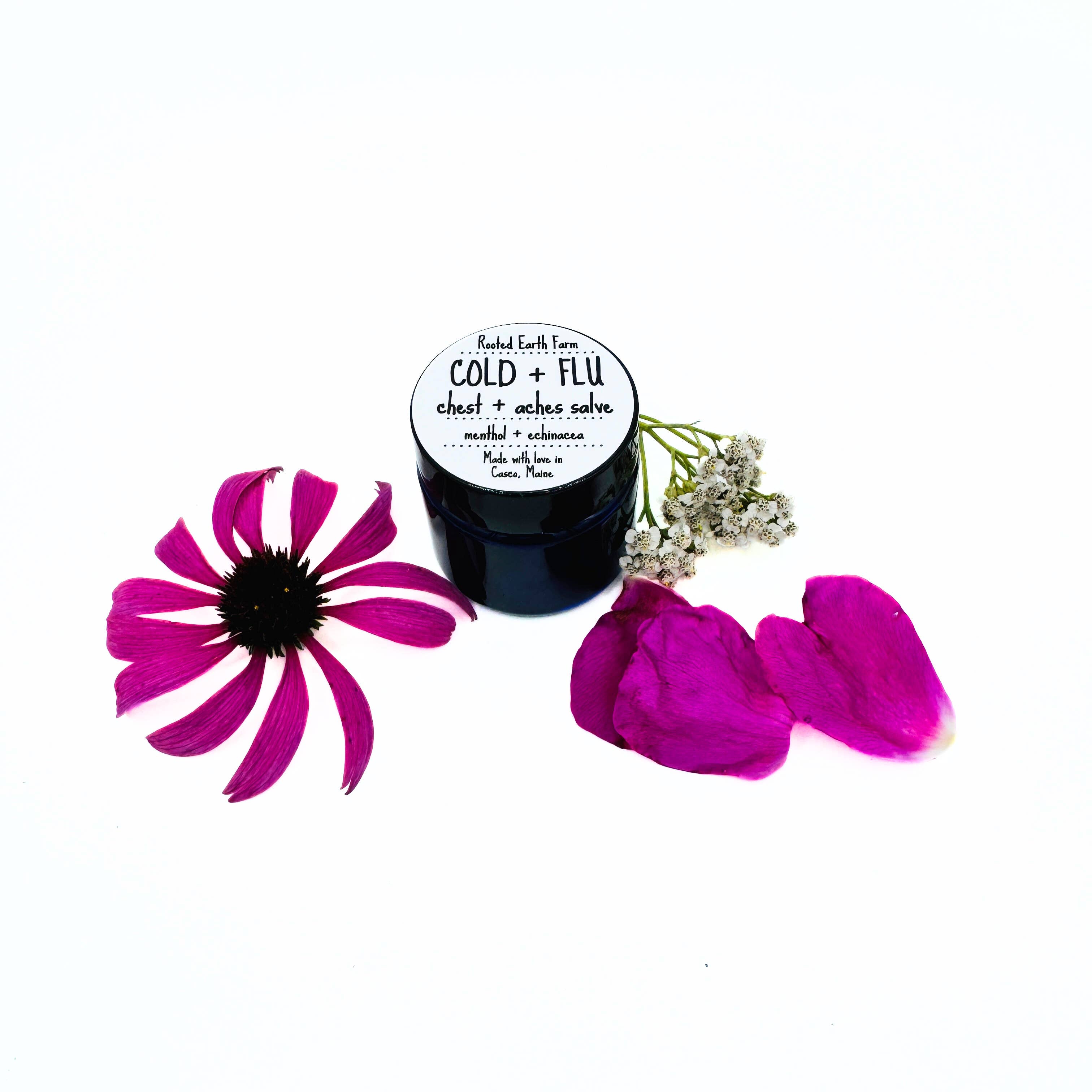 Rooted Earth Farm + Apothecary - Wholesale Healing Salve/Balm/Cream - Cold and Flu Salve - 3 Size Options5