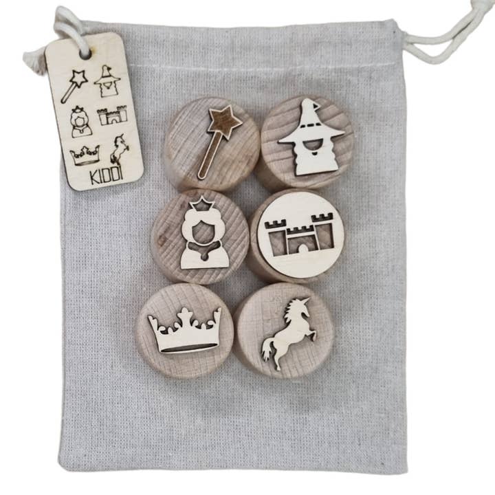 Holzstempelset Märchen für den Großhandel von Kiddi