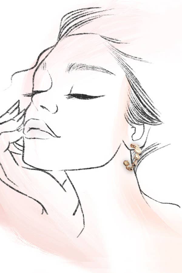 GOLD SEASHELL HOOP EARRINGS | 80E3454 for wholesale on Faire2