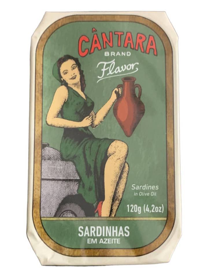 Cantara Brand Sardines in Olive Oil - 6 Pack for wholesale by Tin Can Fish ( BELA, Cantara, Mar, Porthos, Varina )