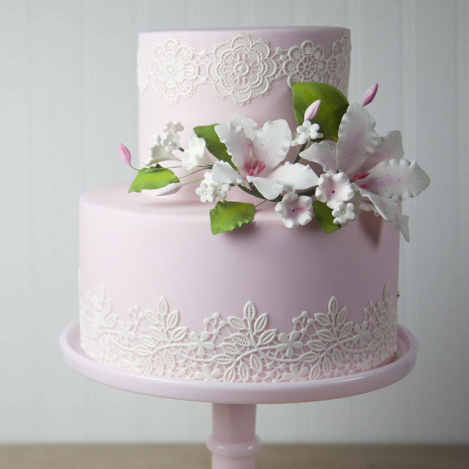 Global Sugar Art - Wholesale Craft Tool - Global Sugar Art Blossoms & Vines Silicone Lace Mat for Cake Decorating, by Global Sugar Art1