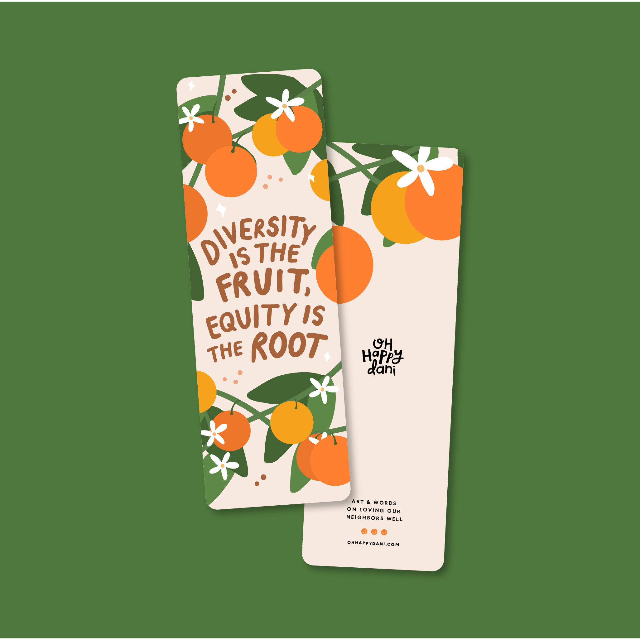 Oh Happy Dani - Wholesale Bookmark - Fruit Root Bookmark1