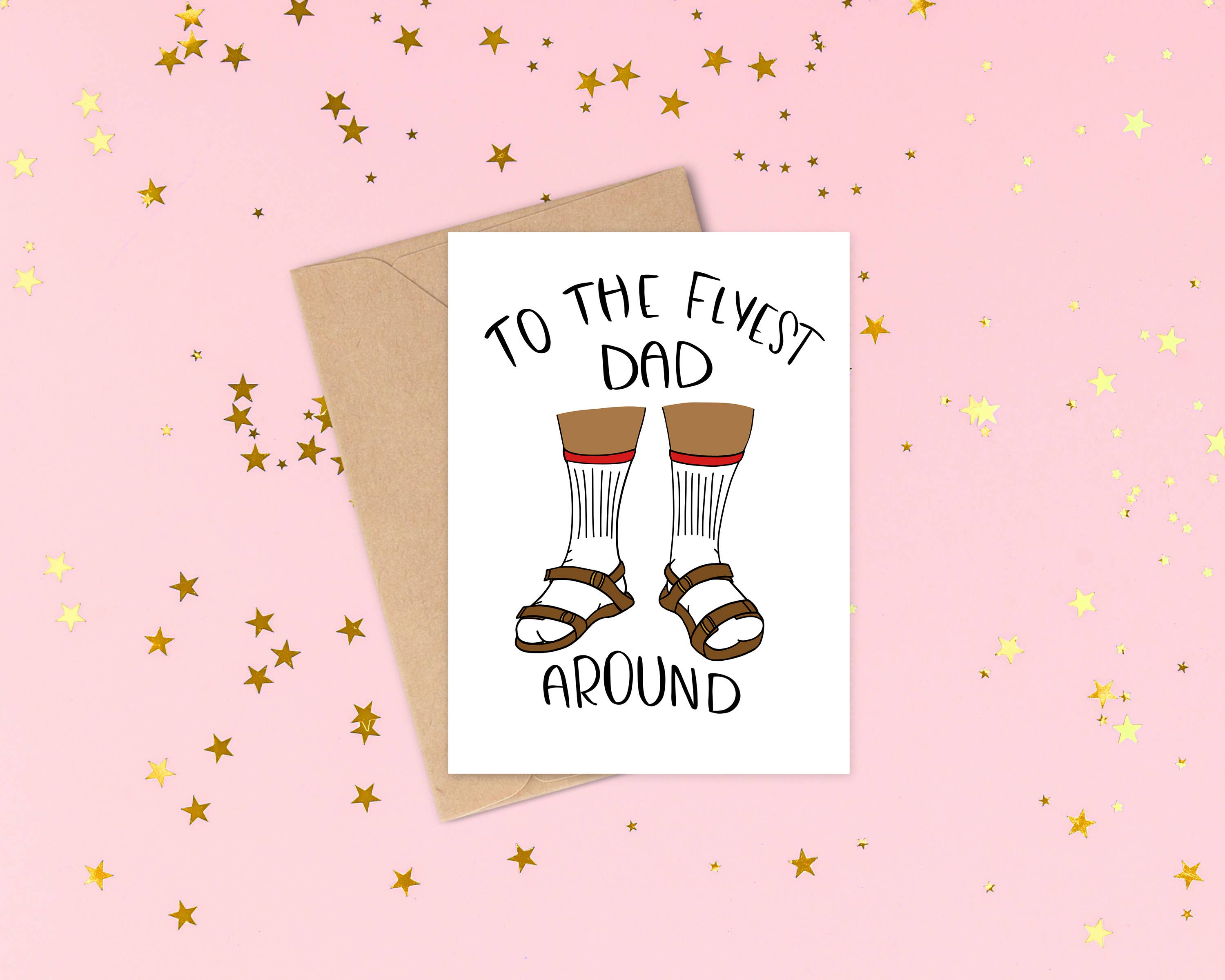 Siyo Boutique - Wholesale Father's Day Card - Flyest Dad Around Card - Funny Card for Dad1
