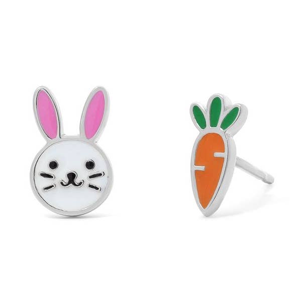 Bunny & Carrot Örhängen Studs (EA 2549MLT) för wholesale av Boma Jewelry
