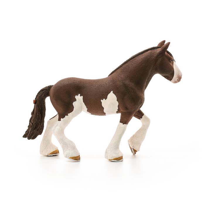 Schleich - Wholesale Figurine Toy - Kids - Clydesdale Mare Farm Horse Toy