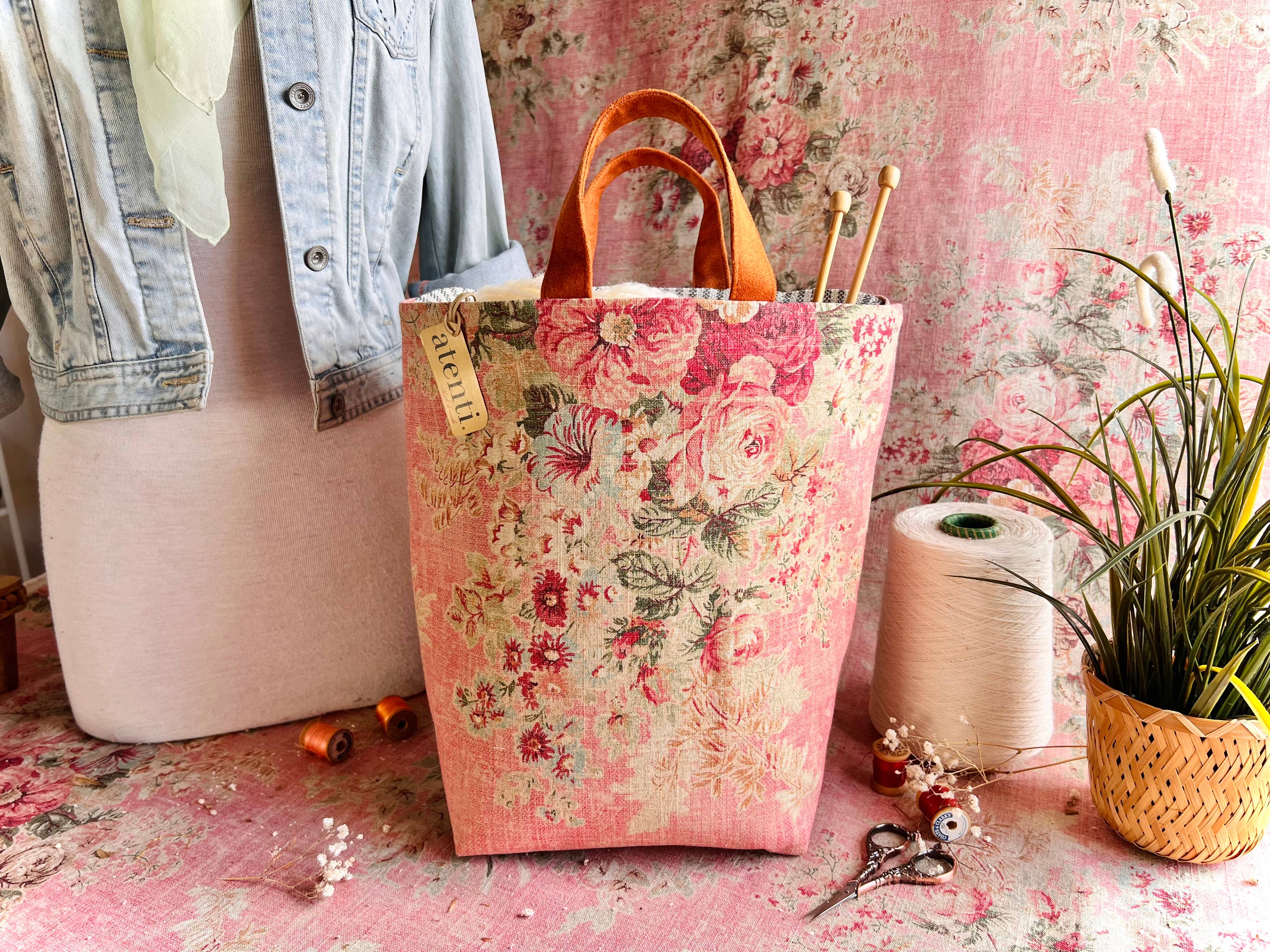 Atenti - Wholesale Tote Bag - Women's - Rosewood Hope Basket, Project Bag4