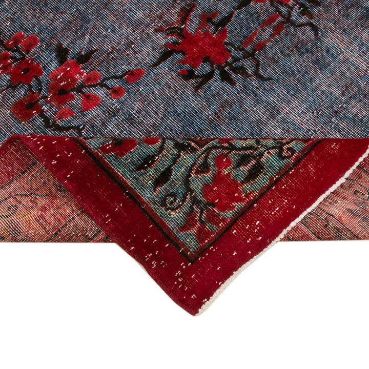RUG N CARPET - Wholesale Vloerkleed - 6x10 Rood Overgeverfd Tapijt - 221045