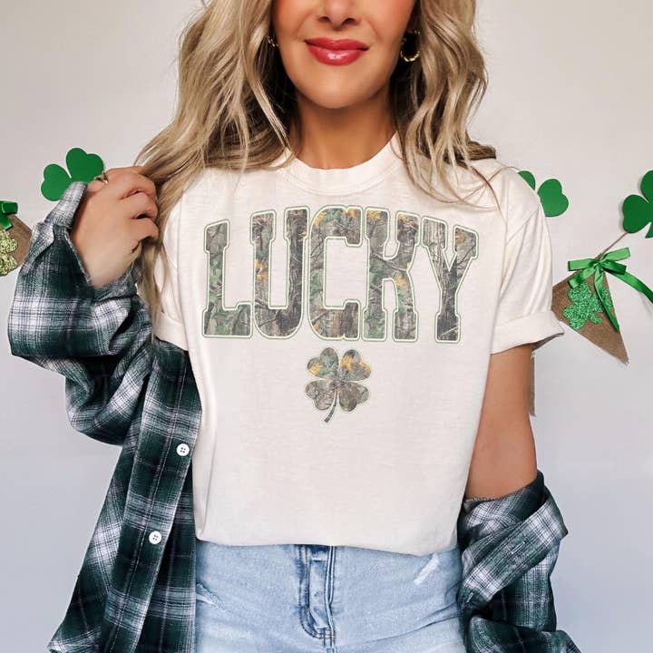 Chemise Camo Saint-Patrick, Pull Rétro Tendance Western pour la vente par Teedico