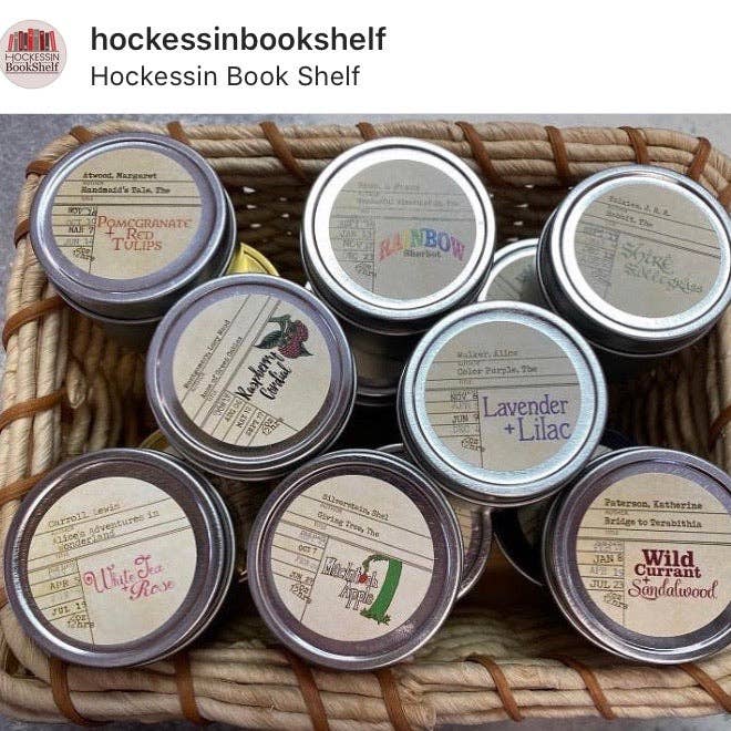North Ave Candles - Wholesale Travel Candles - Mini Tins / book candles / sub box / bookstore sidelines2
