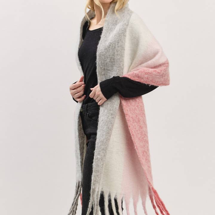 MiMi Wholesale - Wholesale Scarf - Women's - MS0452 Solid Brushed Fringe Scarf1