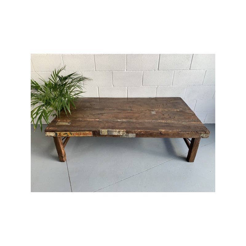 Paloma Black (Casa Natura Design, S.L.) – Mesa de café por atacado – Mesa de Centro de Tamanho Médio Feita com Belos Painéis de Madeira Antiga1
