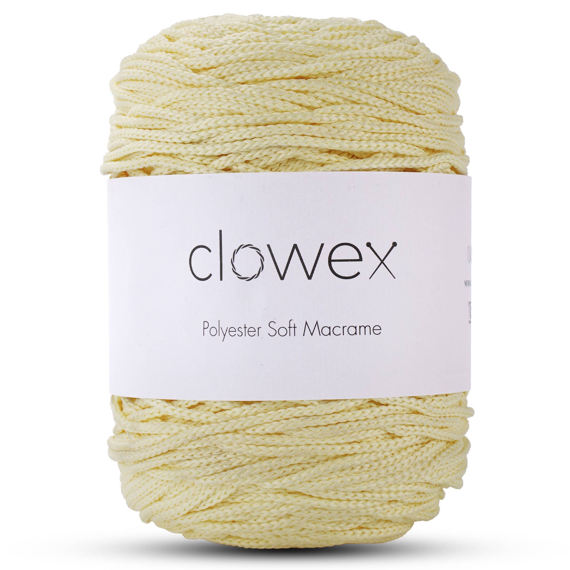 Clowex Textile LLC - Vente Fils à tricoter - Corde Macramé Douce en Polyester 2,5 mm, Fil de Corde Tressé Coloré27